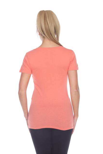 3903 Junior's Bamboo Blend Short Sleeve Deep V Neck Tee