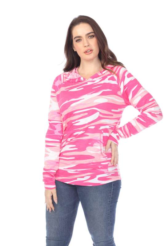 3606C Adult Unisex Camo Print Pullover Hoodie
