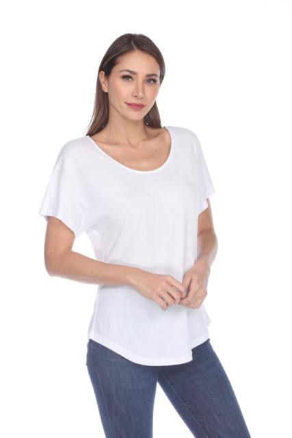 3905 Junior's Bamboo Blend Curve Hem Dolman