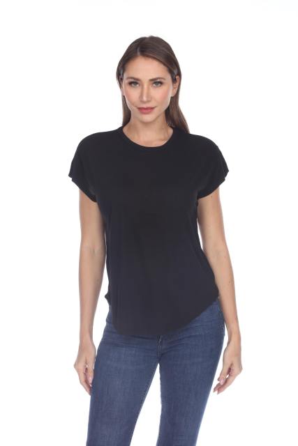 3307 Junior's Modern Cap Sleeve Tee