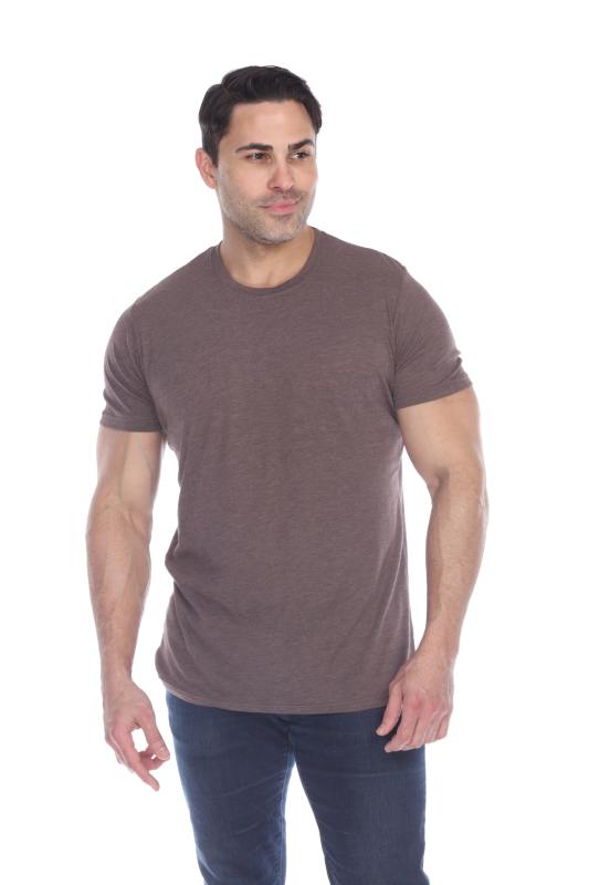 3600 Men's Short Sleeve CVC Blended Crew Neck Tee