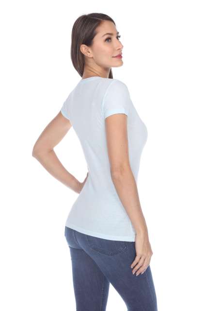 5003 Juniors Cap Sleeve "Tear Drop" V-Neck Tee