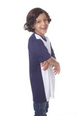 9607 Boy's Color Block V Neck Tee