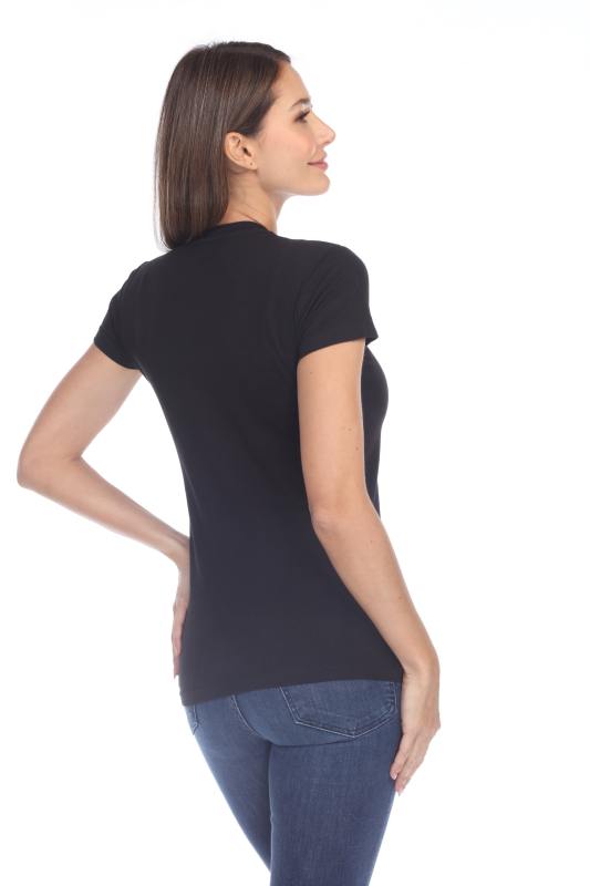 1000 Junior's Luxury Cap Sleeve Crew Neck Tee