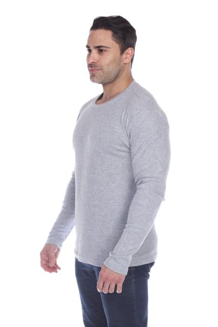 6600 Men's Long Sleeve Waffle Thermal Crew Neck Tee