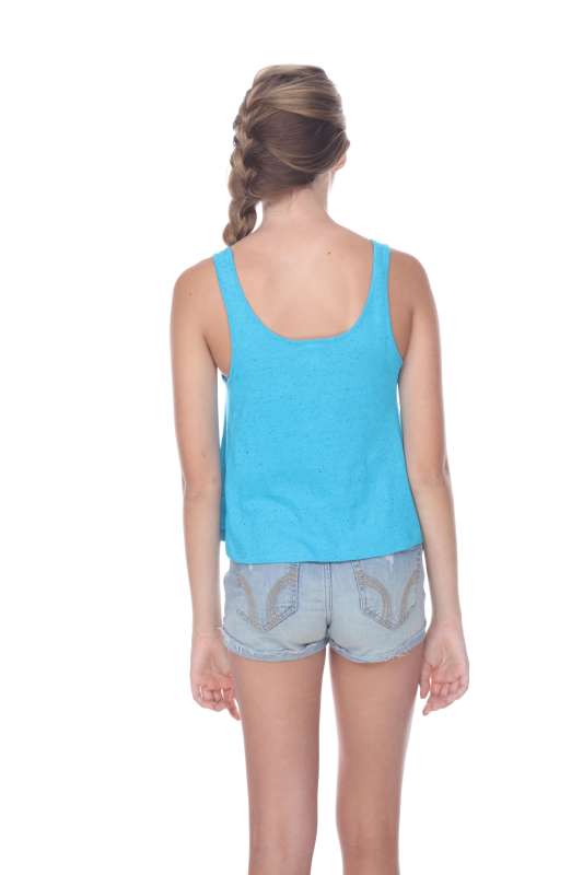1206 Junior's Cotton Nub Crop Tank