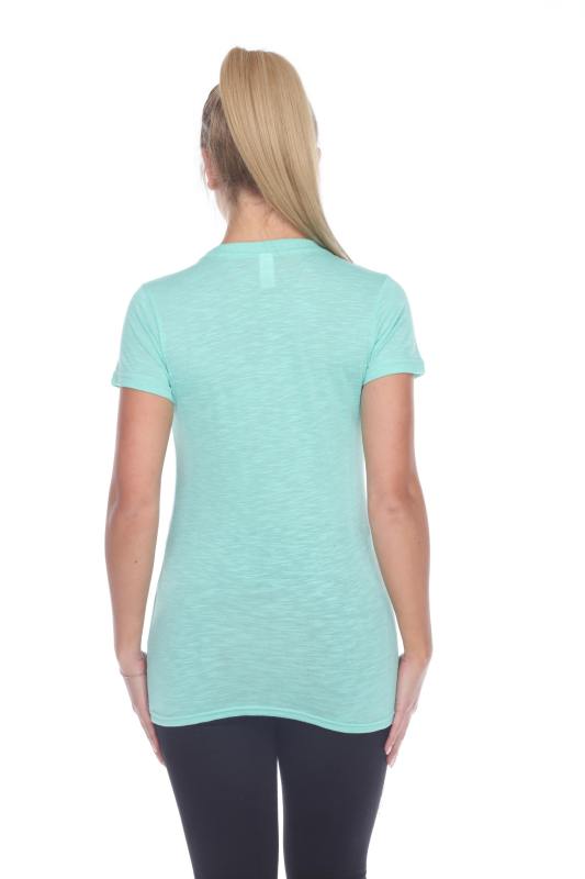 3400 Junior's Poly Rayon Slub Scoop Neck Tee
