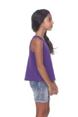 9007 Girls Curve Hem Flowy Tank