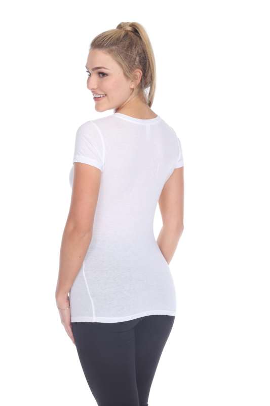 5003 Juniors Cap Sleeve "Tear Drop" V-Neck Tee