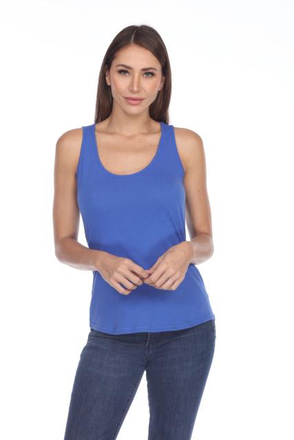 2007 Juniors Scoop Neck Curve Hem Tank