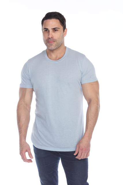 3600 Men's Short Sleeve CVC Blended Crew Neck Tee