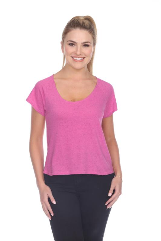 1202 Junior's Cotton Nub Short Sleeve Crop Box Tee