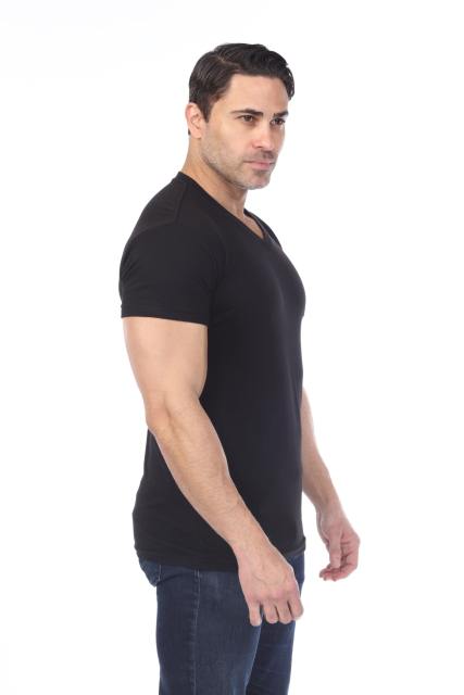 4601 Men's Slim FIt Short Sleeve V-Neck Tee