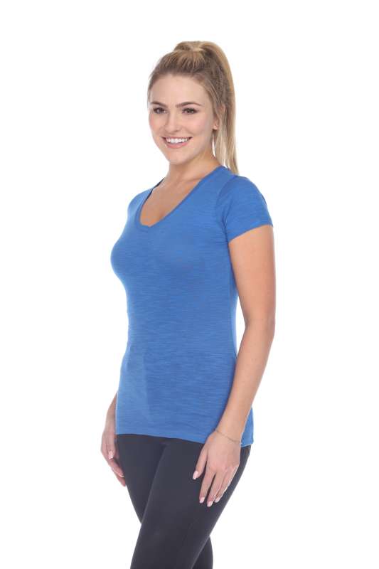 6053 Juniors Cap Sleeve Cotton Slub Tee