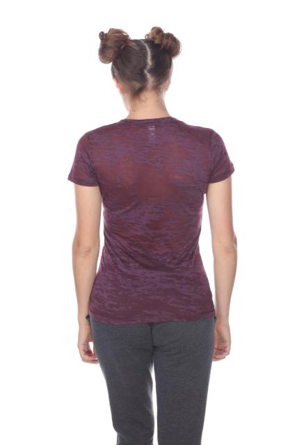 3503 Junior's Burnout V Neck Tee