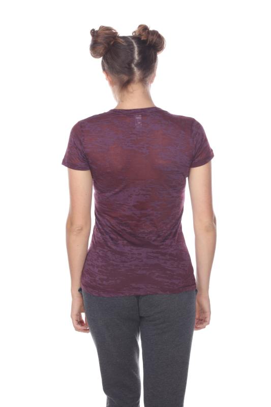 3503 Junior's Burnout V Neck Tee