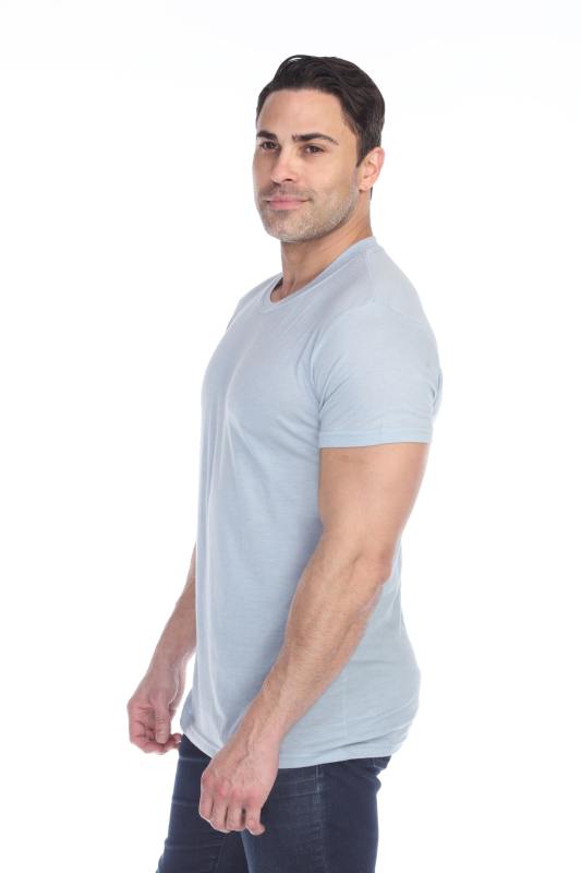 3600 Men's Short Sleeve CVC Blended Crew Neck Tee