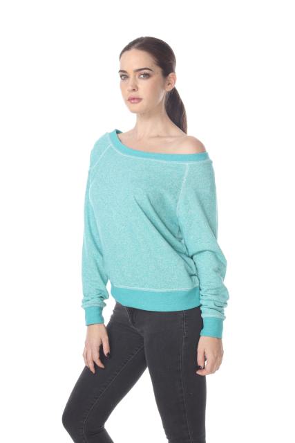 8904 Junior's French Terry Long Sleeve Pullover
