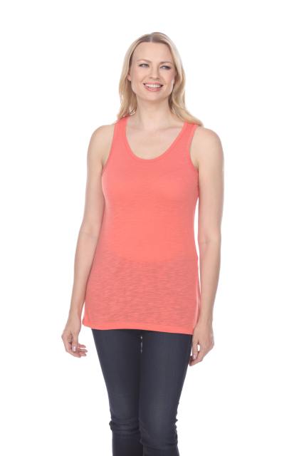 7402 LADIES POLY RAYON SLUB TANK TOP