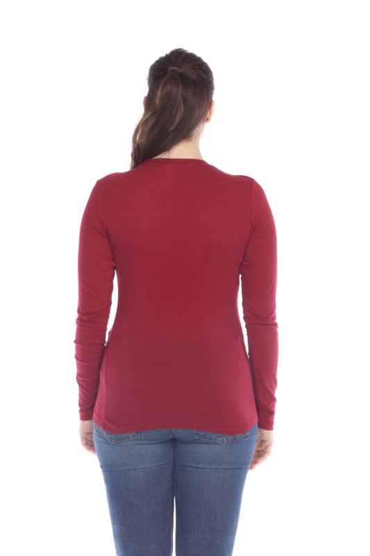 1100 Junior's Long Sleeve Crew Neck Tee