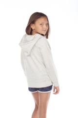8902G Girls French Terry Llong Sleeve Zip Hoodie