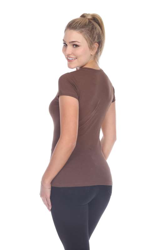 5003 Juniors Cap Sleeve "Tear Drop" V-Neck Tee