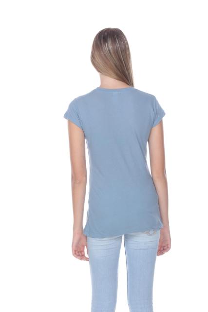 1000 Junior's Luxury Cap Sleeve Crew Neck Tee