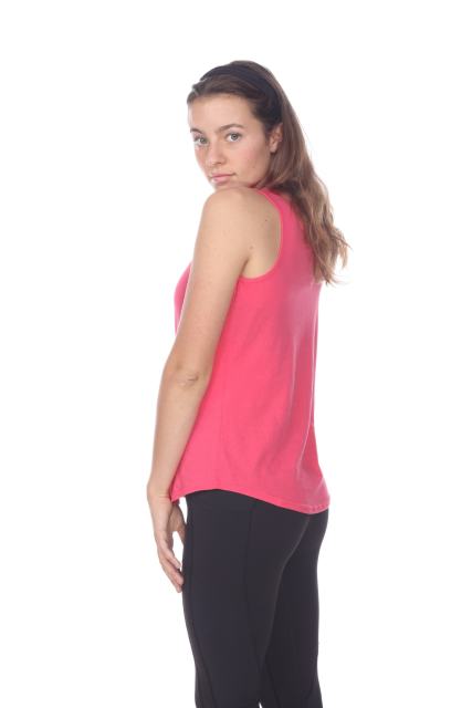2007 Juniors Scoop Neck Curve Hem Tank