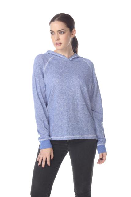 8906 Junior's French Terry Boxy Hoodie Pullover