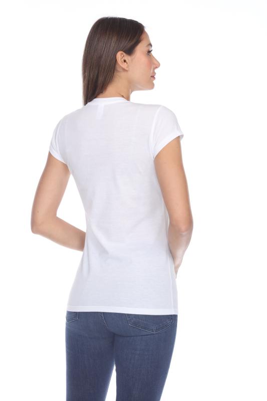 3000 Junior's Cap Sleeve CVC Blended Crew Neck Tee