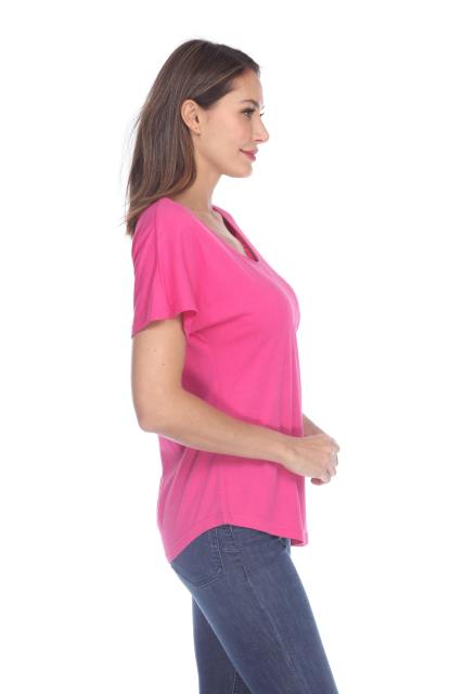 3905 Junior's Bamboo Blend Curve Hem Dolman