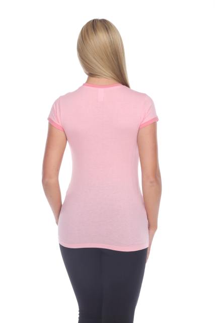 3001 Junior's Cap Sleeve CVC Blended Ringer Tee