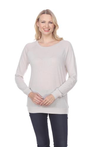 7904 Bamboo Rayon Blend Ladies Long Sleeve Pullover