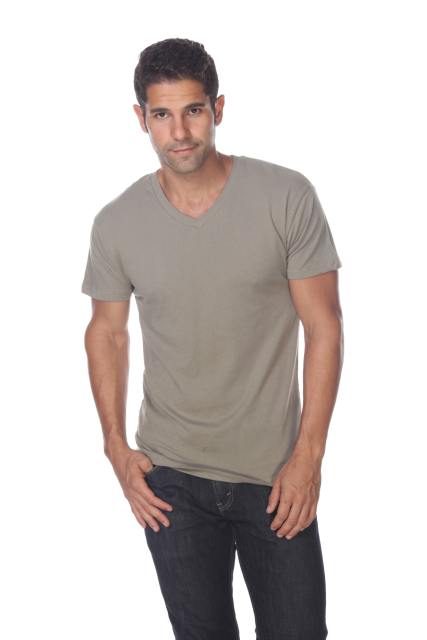 4601 Men's Slim FIt Short Sleeve V-Neck Tee
