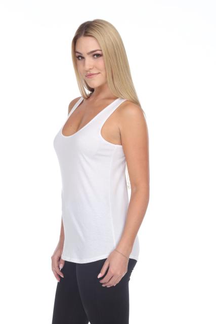 2007 Juniors Scoop Neck Curve Hem Tank