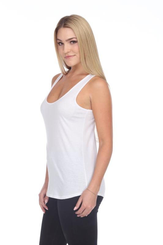2007 Juniors Scoop Neck Curve Hem Tank