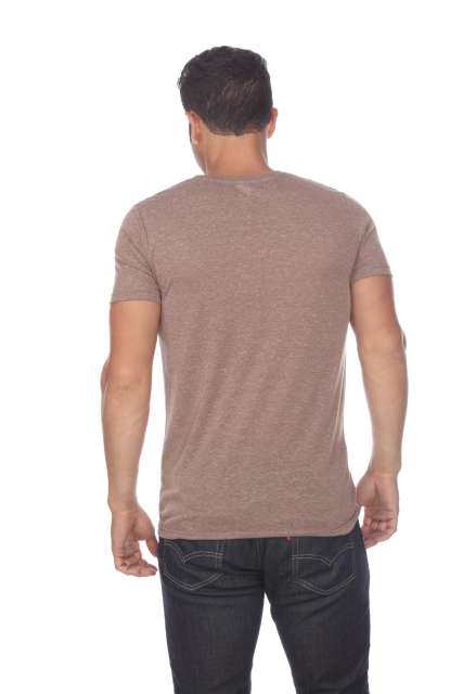 3700 Men's Poly Linen Blended Crewneck Tee