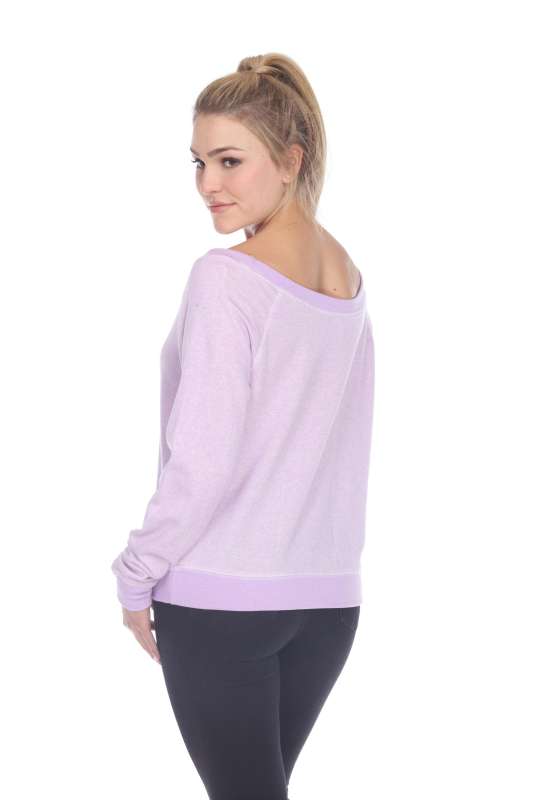 8904 Junior's French Terry Long Sleeve Pullover