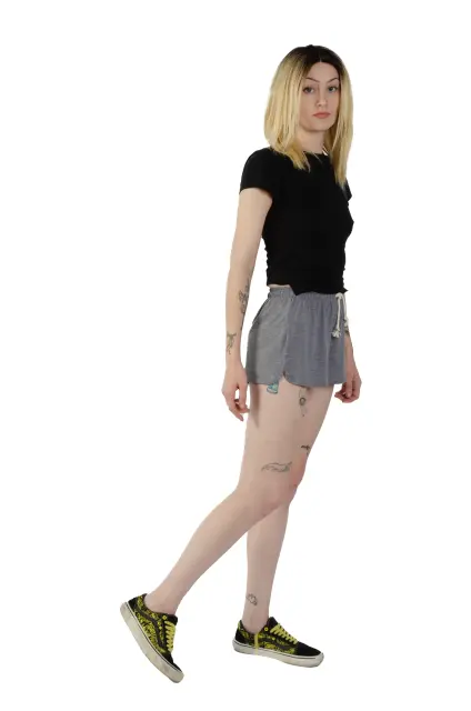 3212 Drawstring Tri Blend Lounge Short