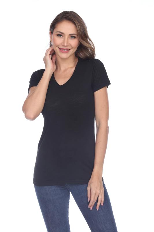 3400 Junior's Poly Rayon Slub Scoop Neck Tee