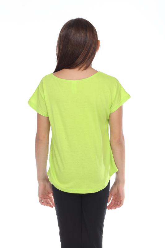 3905G Girls Short Sleeve Dolman with Curve Hem