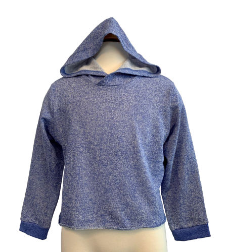 8911-G Youth Girls French Terry Pullover Crop Hoodie