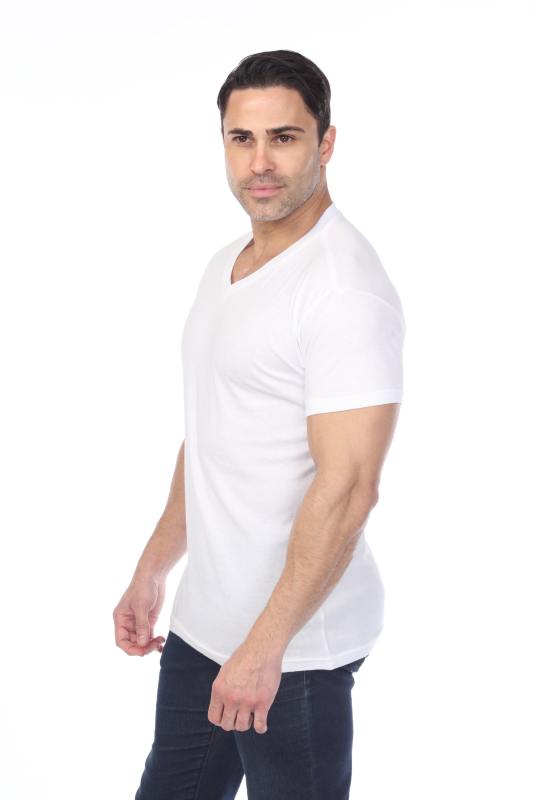 4601 Men's Slim FIt Short Sleeve V-Neck Tee