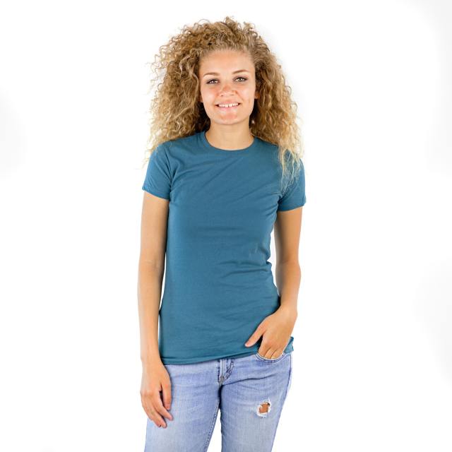 1000 Junior's Luxury Cap Sleeve Crew Neck Tee