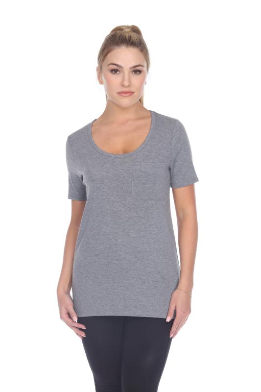 3207 Junior's Tri-blend Essential Hi-Lo Pocket Tee
