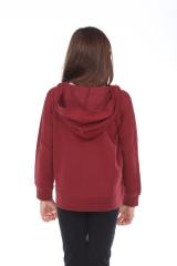 8902G Girls French Terry Llong Sleeve Zip Hoodie