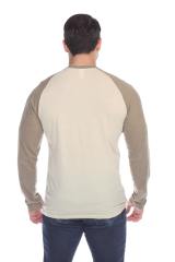 3701 Men's Long Sleeve CVC Blended Crew Neck Raglan