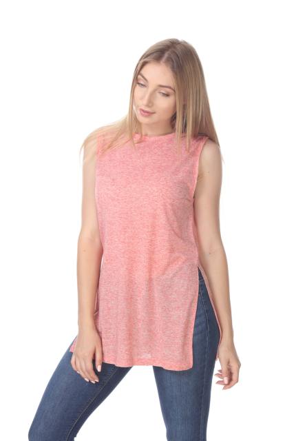 2011 Junior's Poly Linen Blend Vented Muscle Tank