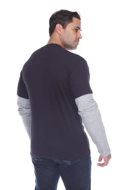 4760 Men's Thermal 2-fer Long Sleeve Jersey Tee