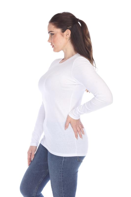 1100 Junior's Long Sleeve Crew Neck Tee